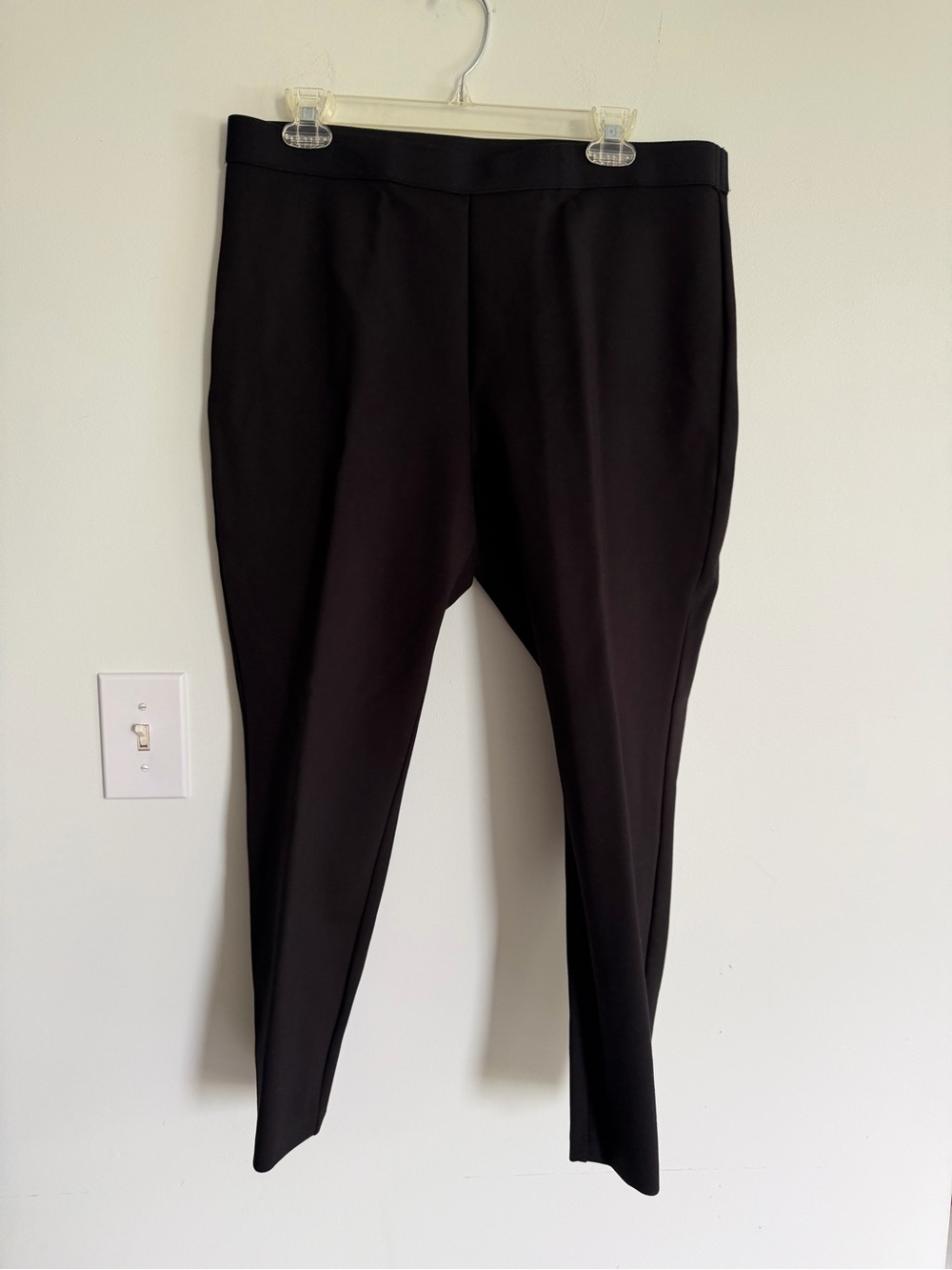 Talbots Classic Black Ponte Ankle Pants